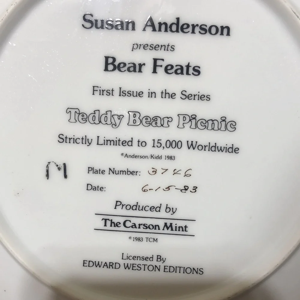 Susan Anderson plate